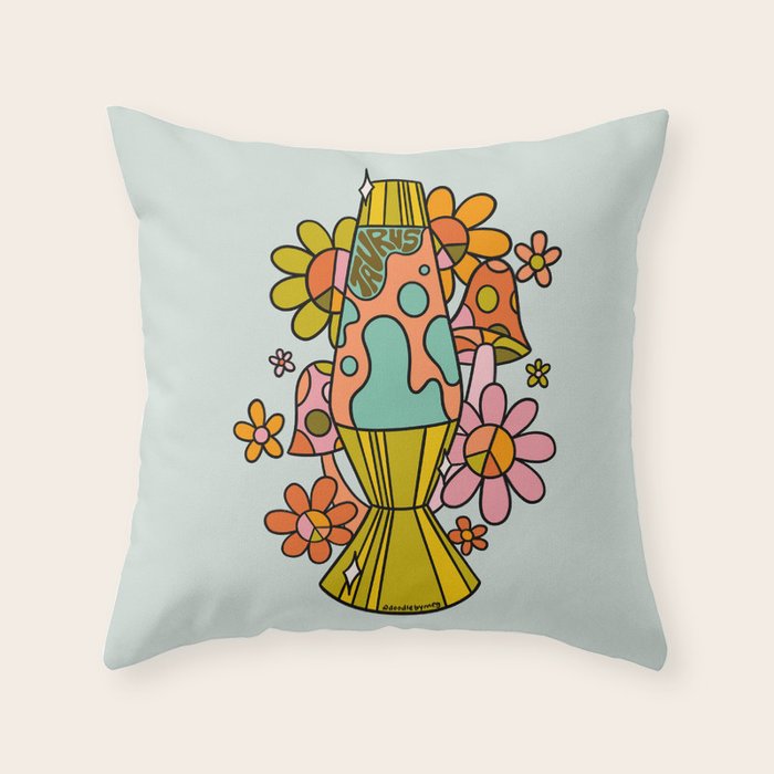 Taurus Lava Lamp Throw Pillow Gallery Image 6