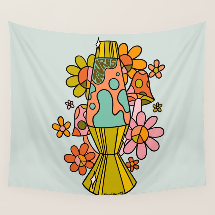 Taurus Lava Lamp Wall Tapestry Gallery Image 4