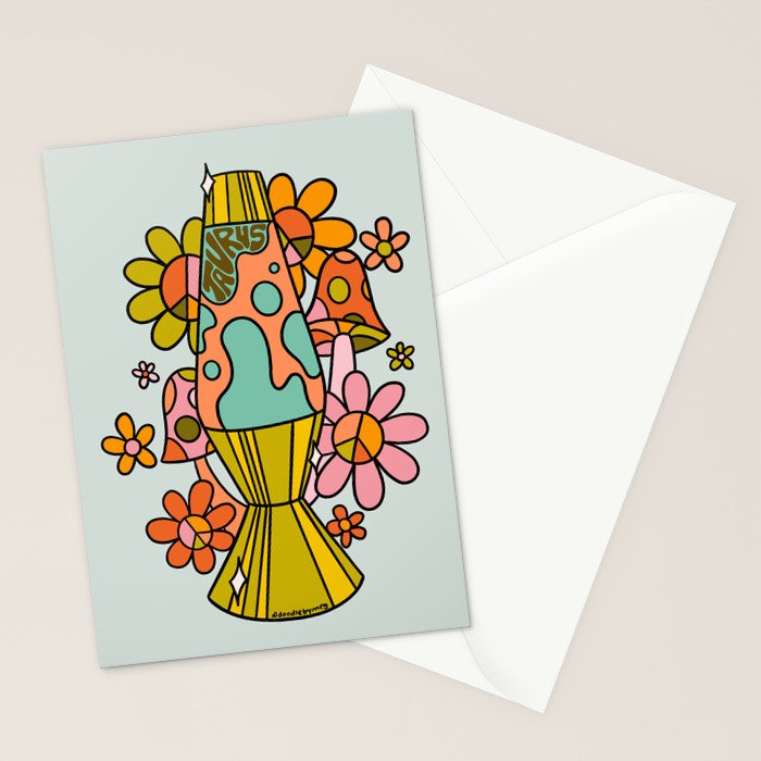 Taurus Lava Lamp Stationery Card Gallery Image 2
