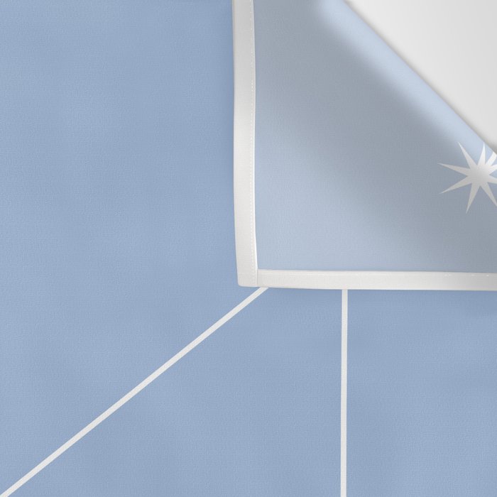 Capricorn Zodiac Star Constellation Line Art Sky Blue Wall Tapestry Gallery Image 3