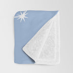 Capricorn Zodiac Star Constellation Line Art Sky Blue Throw Blanket Gallery Image 3