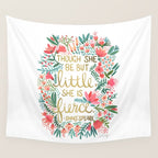 Little & Fierce Wall Tapestry Gallery Image 4