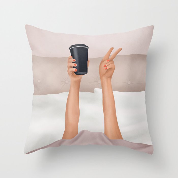 Morning Coffee IV Throw Pillow Gallery Image 6