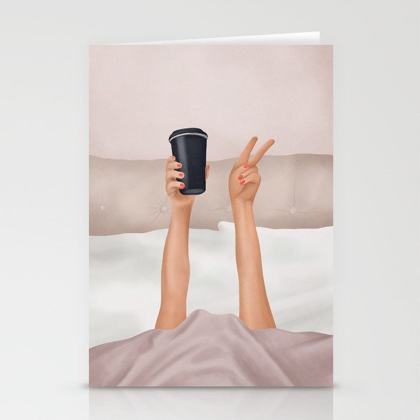 Morning Coffee IV Stationery Card Gallery Image 1
