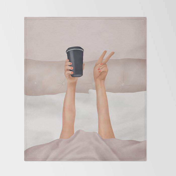 Morning Coffee IV Throw Blanket Gallery Image 2