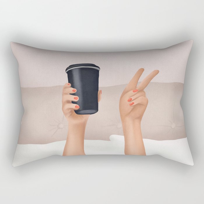 Morning Coffee IV Rectangular Pillow Gallery Image 2