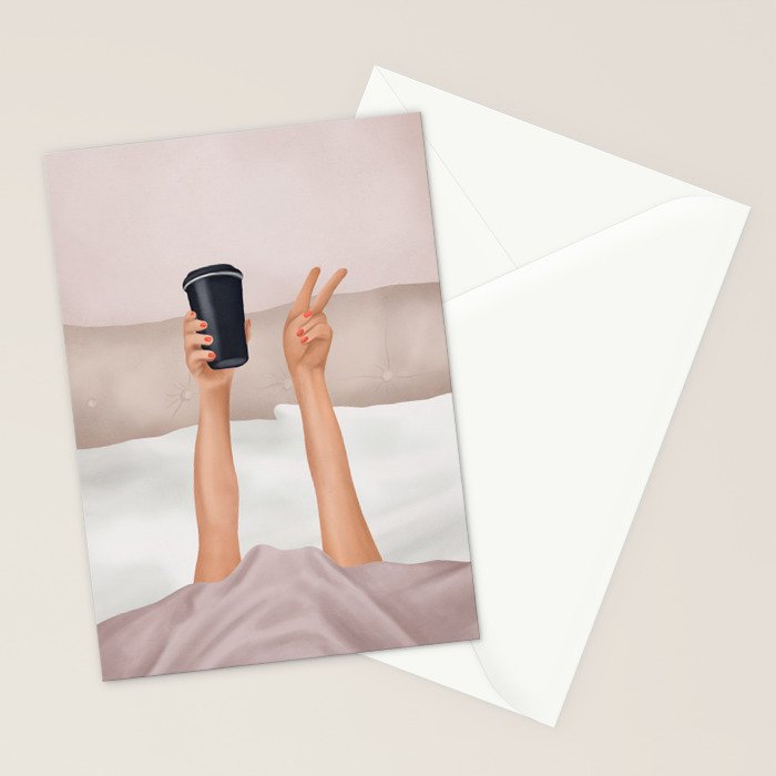 Morning Coffee IV Stationery Card Gallery Image 2