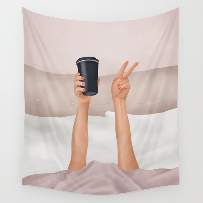 Morning Coffee IV Wall Tapestry Gallery Image 1