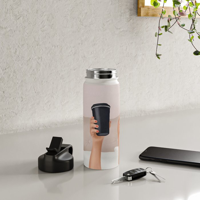 Morning Coffee IV Water Bottle Gallery Image 4