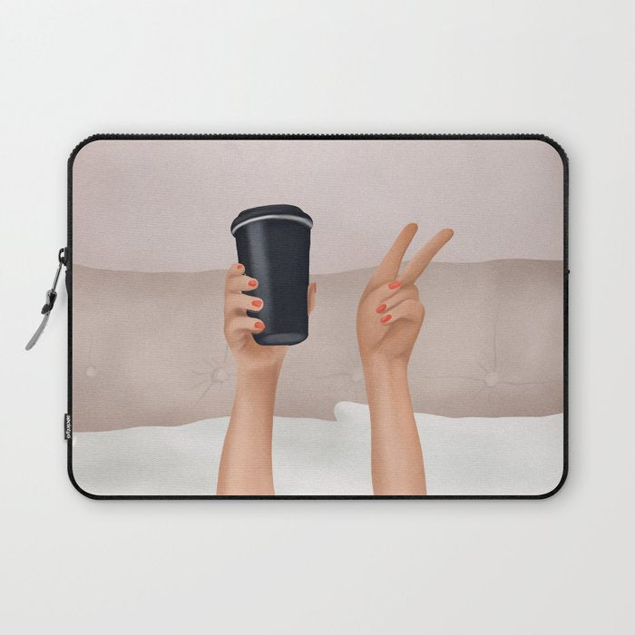 Morning Coffee IV Laptop Sleeve Gallery Image 1