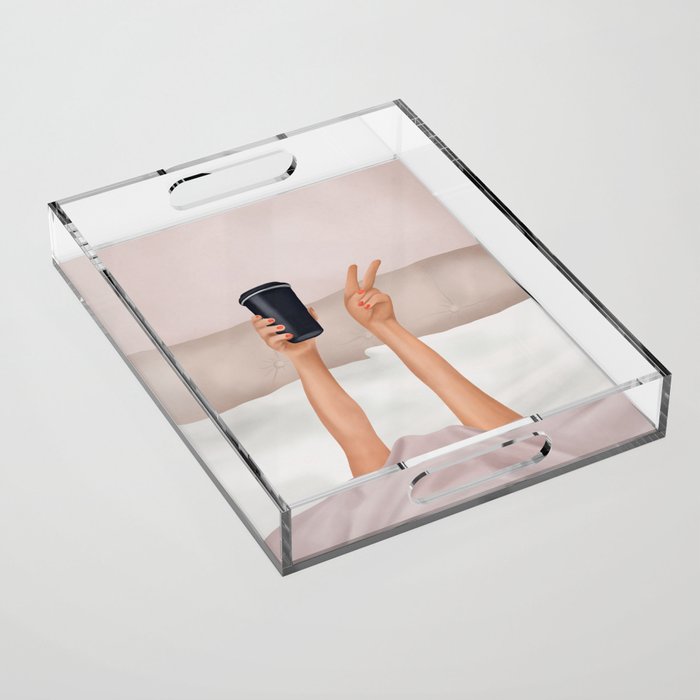 Morning Coffee IV Acrylic Tray Gallery Image 1