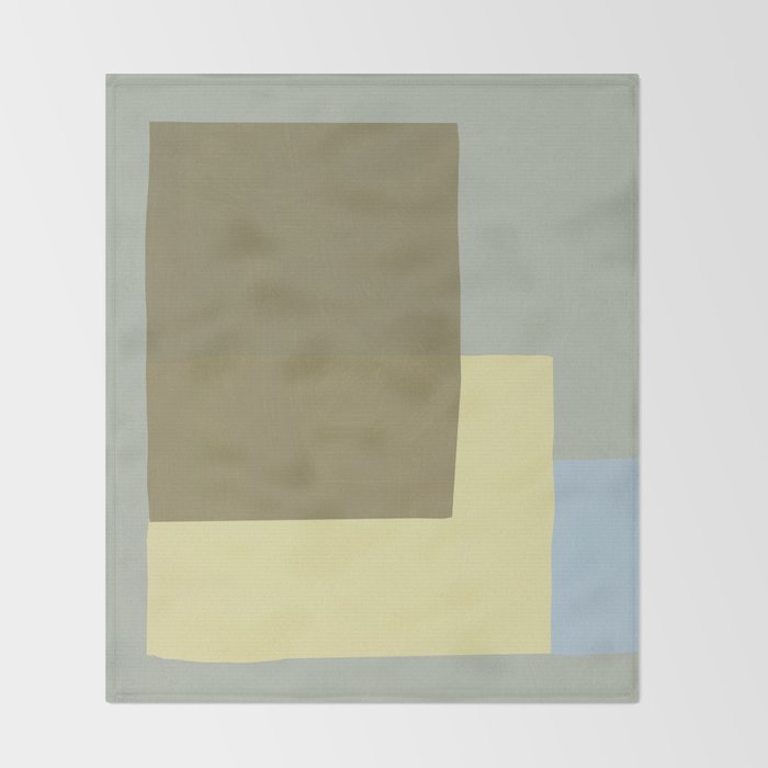 Overlay of colors minimal design 03 Throw Blanket Gallery Image 2