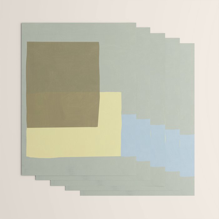 Overlay of colors minimal design 03 Wrapping Paper Gallery Image 3