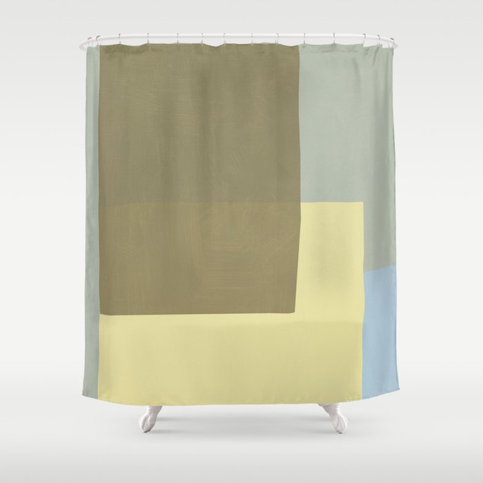 Overlay of colors minimal design 03 Shower Curtain Gallery Image 1