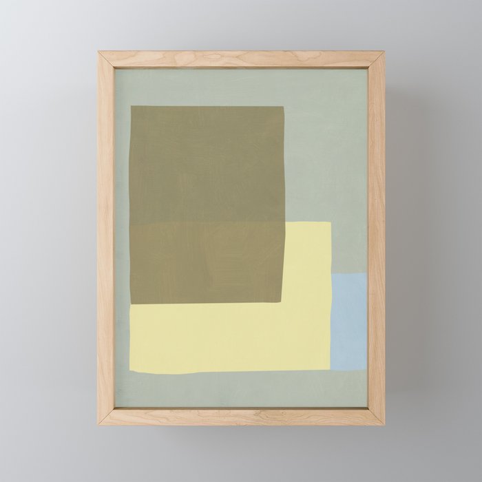 Overlay of colors minimal design 03 Mini Art Print Gallery Image 1
