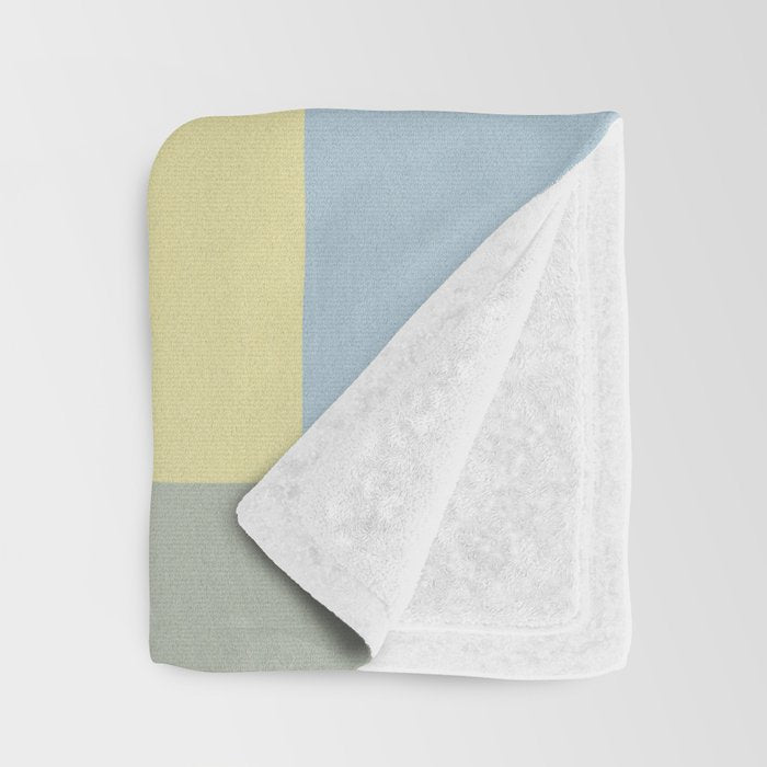 Overlay of colors minimal design 03 Throw Blanket Gallery Image 3