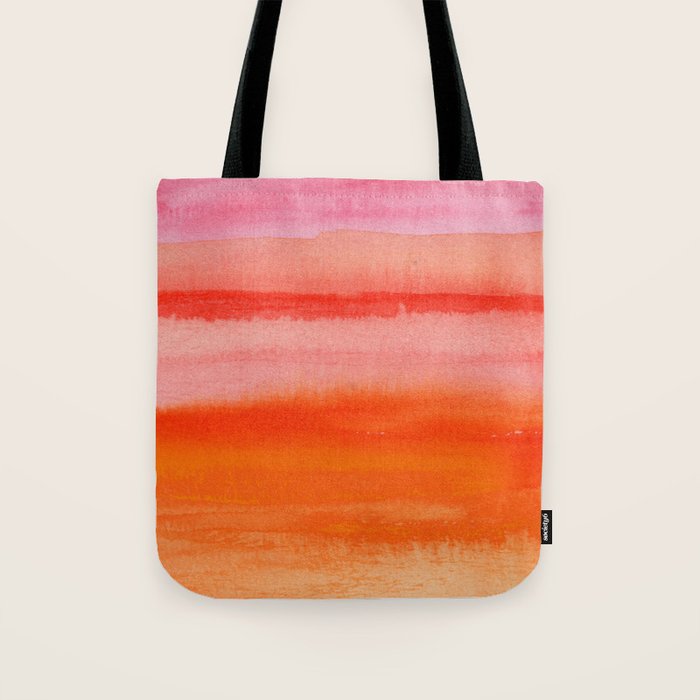 Watercolor Sunset Sky Tote Bag Gallery Image 1