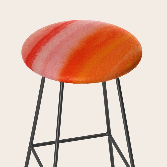 Watercolor Sunset Sky Stool Gallery Image 2