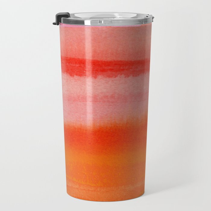 Watercolor Sunset Sky Travel Mug Gallery Image 3