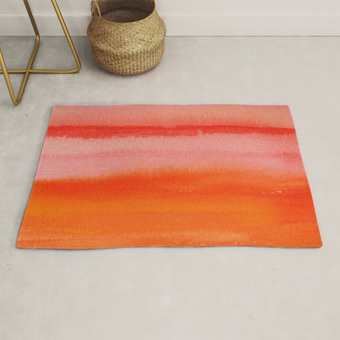Watercolor Sunset Sky Rug Gallery Image 1