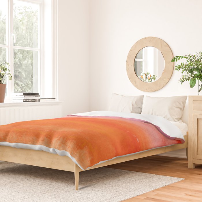 Watercolor Sunset Sky Duvet Cover Gallery Image 2