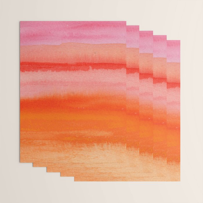 Watercolor Sunset Sky Wrapping Paper Gallery Image 3