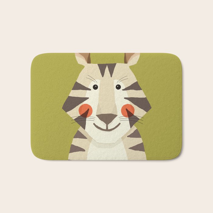 Tiger, Animal Portrait Bath Mat Gallery Image 1