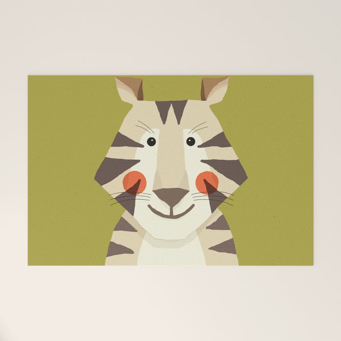 Tiger, Animal Portrait Welcome Mat Gallery Image 1