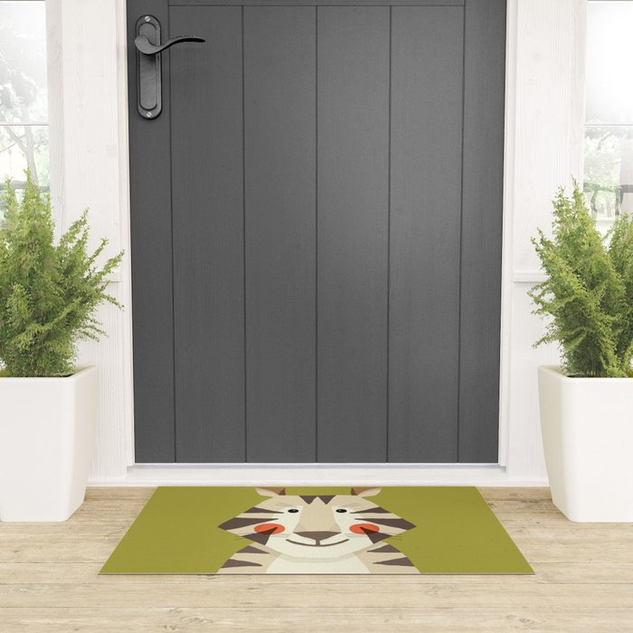 Tiger, Animal Portrait Welcome Mat Gallery Image 3