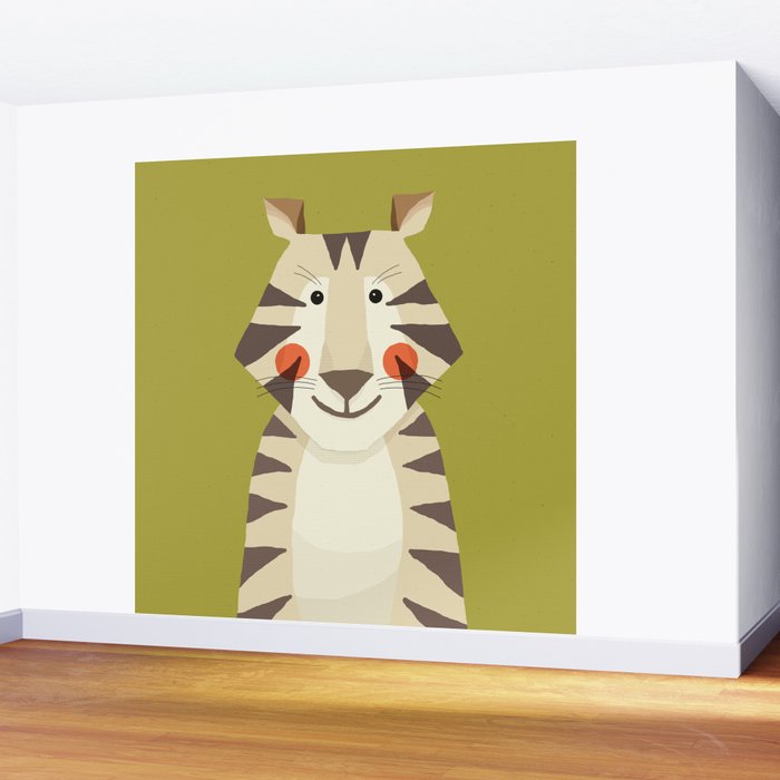 Tiger, Animal Portrait Wall Mural Gallery Image 2