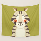 Tiger, Animal Portrait Wall Tapestry Gallery Image 4