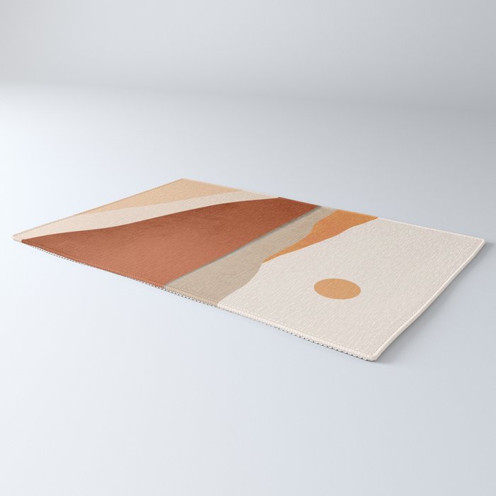 Minimal Abstract Art Landscape 11 Rug Gallery Image 3