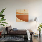 Minimal Abstract Art Landscape 11 Wood Wall Art Gallery Image 2