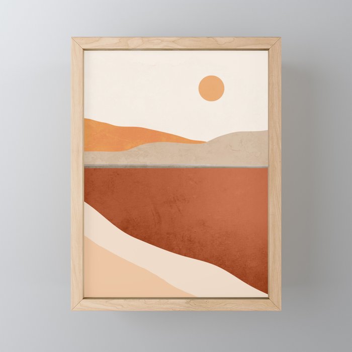 Minimal Abstract Art Landscape 11 Mini Art Print Gallery Image 1