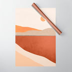 Minimal Abstract Art Landscape 11 Wrapping Paper Gallery Image 1