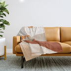 Minimal Abstract Art Landscape 11 Throw Blanket Gallery Image 1