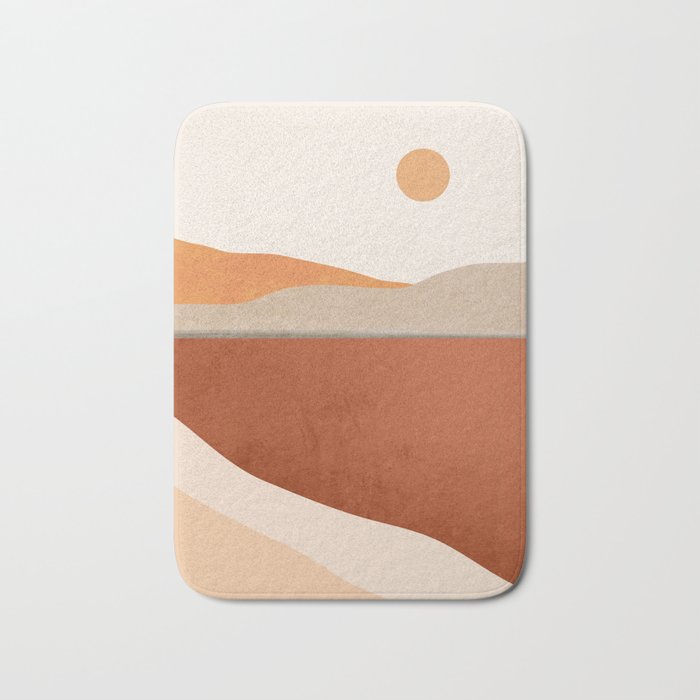 Minimal Abstract Art Landscape 11 Bath Mat Gallery Image 1