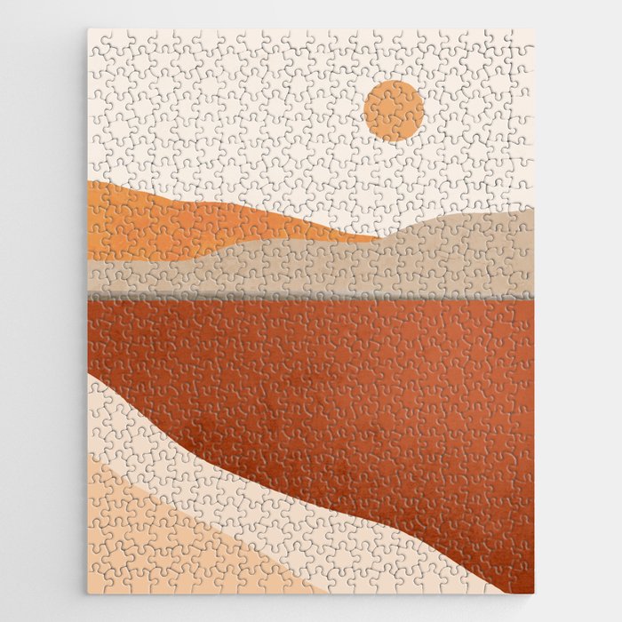 Minimal Abstract Art Landscape 11 Jigsaw Puzzle Gallery Image 1