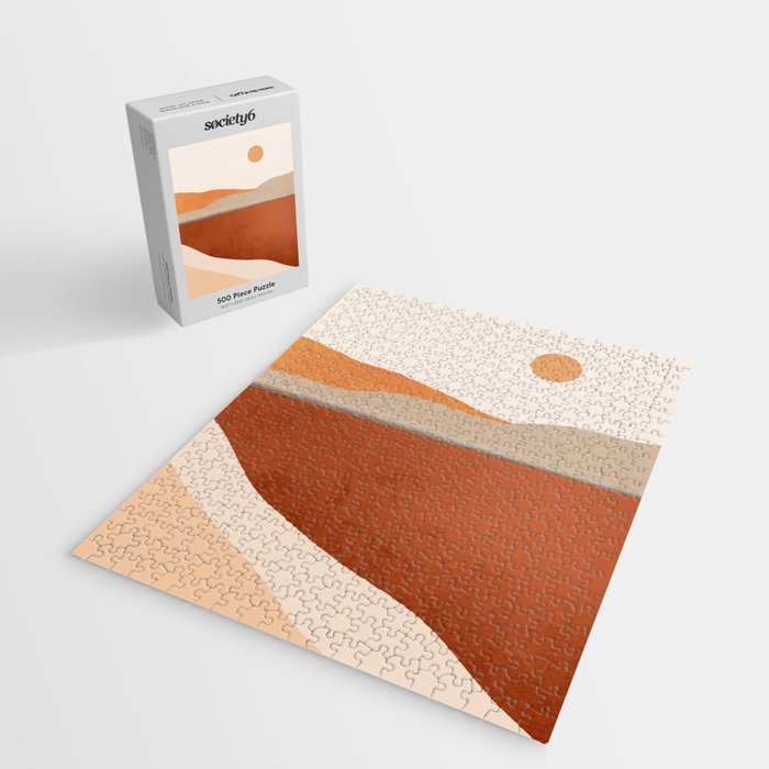 Minimal Abstract Art Landscape 11 Jigsaw Puzzle Gallery Image 2