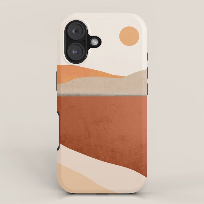 Minimal Abstract Art Landscape 11 iPhone Case Gallery Image 1