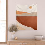 Minimal Abstract Art Landscape 11 Wall Tapestry Gallery Image 2