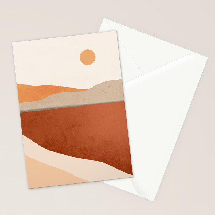 Minimal Abstract Art Landscape 11 Stationery Card Gallery Image 2