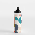 Mid Century Modern Geometry 2 Water Bottle Gallery Image 3