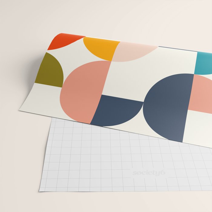 Mid Century Modern Geometry 2 Wrapping Paper Gallery Image 2