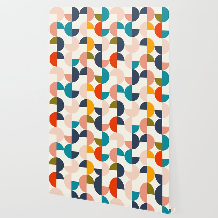 Mid Century Modern Geometry 2 Wallpaper Gallery Image 2
