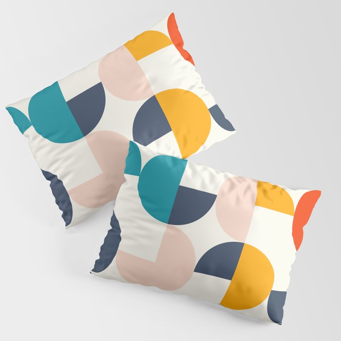 Mid Century Modern Geometry 2 Pillow Sham Gallery Image 3
