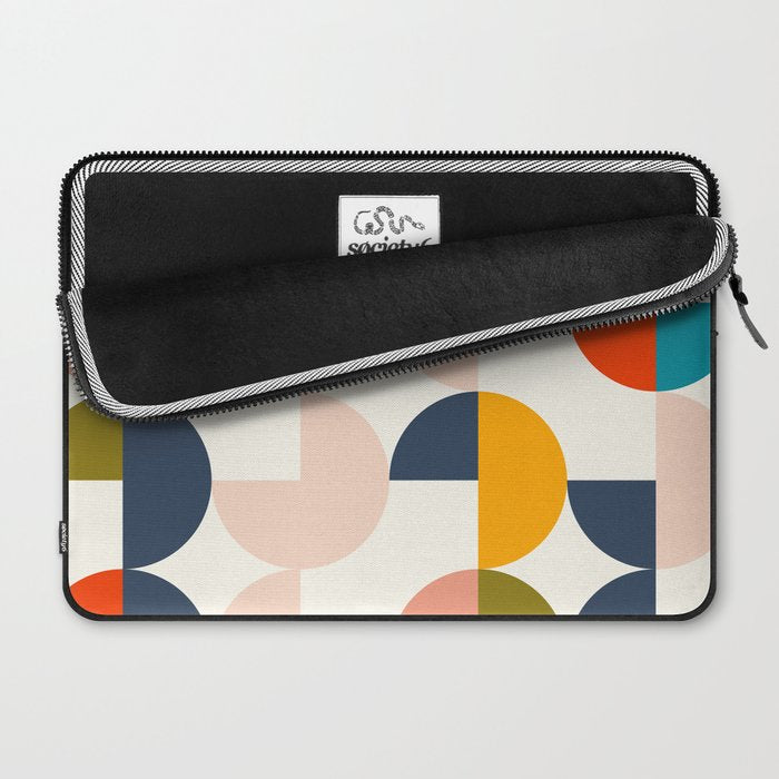 Mid Century Modern Geometry 2 Laptop Sleeve Gallery Image 2