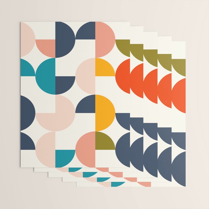 Mid Century Modern Geometry 2 Wrapping Paper Gallery Image 3