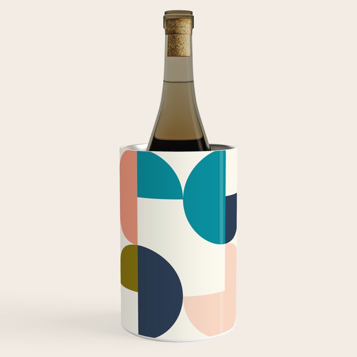 Mid Century Modern Geometry 2 Wine Chiller Gallery Image 2