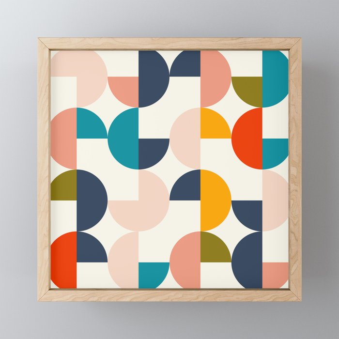 Mid Century Modern Geometry 2 Mini Art Print Gallery Image 1